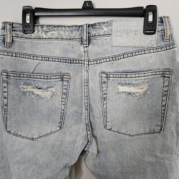 One Teaspoon Jeans Distressed Light Blue denim ripped Neutral Casual Comfy - Picture 10 of 14